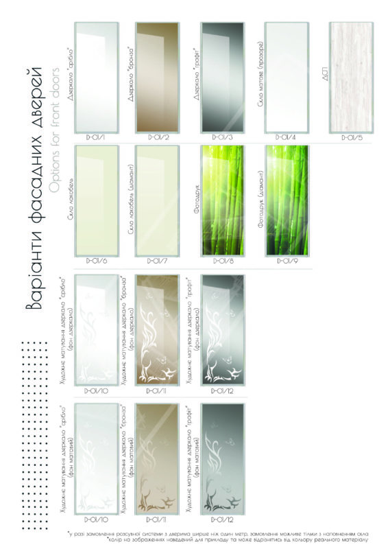 варианти фасадів дверей 1