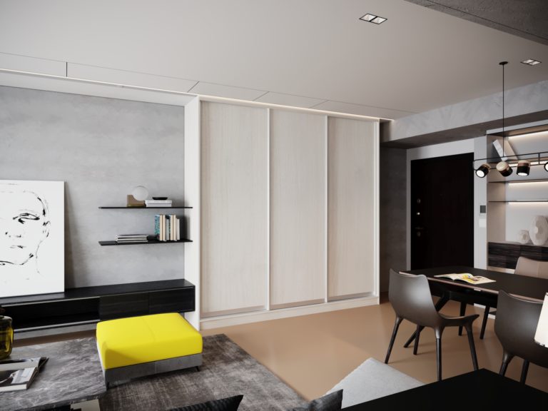 Нео лайт 3 двери шамони светлый