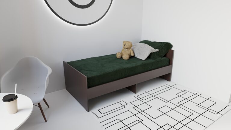 кровать односпальная венге